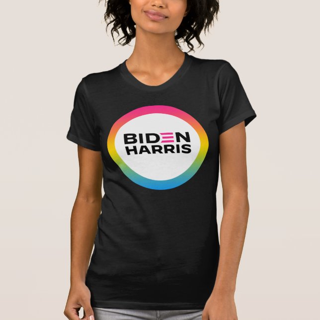 Biden Harris Pansexuell Pride T-Shirt (Framsida)