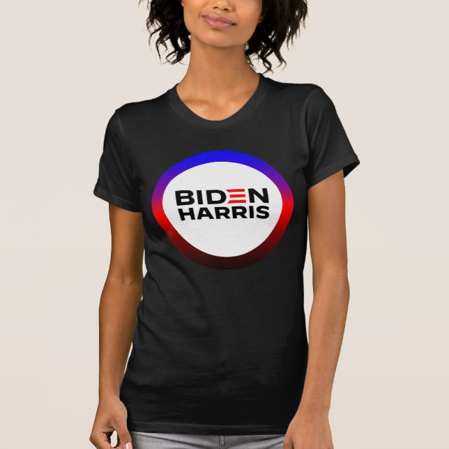 Biden Harris Polyamory Pride T-Shirt (Framsida)