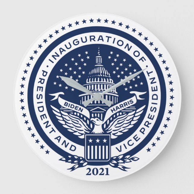 Biden Harris president Ininstallerandet av Logotyp Stor Klocka (Framsida)