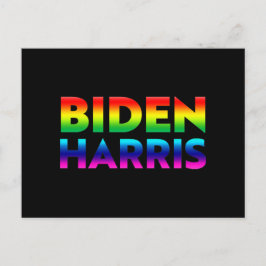 "Biden Harris" pride lgbtq lgbt rainbow färg Vykort