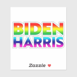 "Biden Harris" Pride rainbow färg lgbt lgbtq Klistermärken