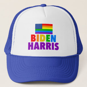Biden Harris Rainbow American Flagga Gay pride Keps