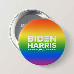 BIDEN HARRIS - Rainbow Pride Färg Knapp