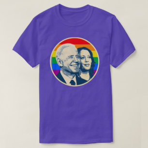 Biden Harris Rainbow Pride T Shirt