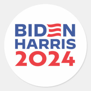 Biden Harris Runt Klistermärke