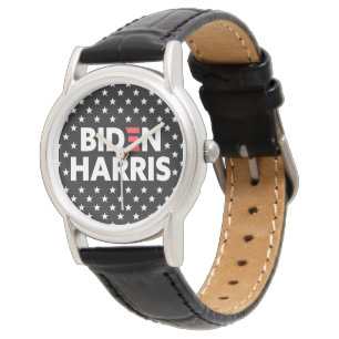 Biden/Harris Stars Mönster Black Armbandsur