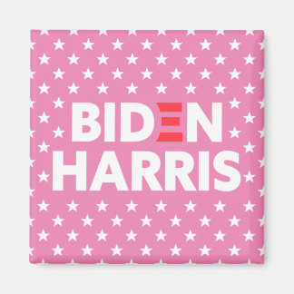 Biden/Harris Stars Mönster Rosa Magnet