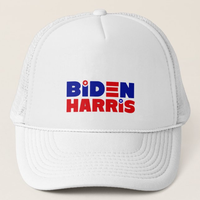 BIDEN/HARRIS-Truckerkeps - VITT Keps (Framsida)