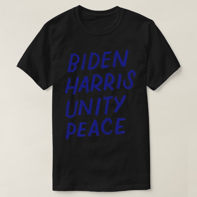 Biden Harris Unity Fredstecken, Joe Biden Kamala H T Shirt (Design framsida)