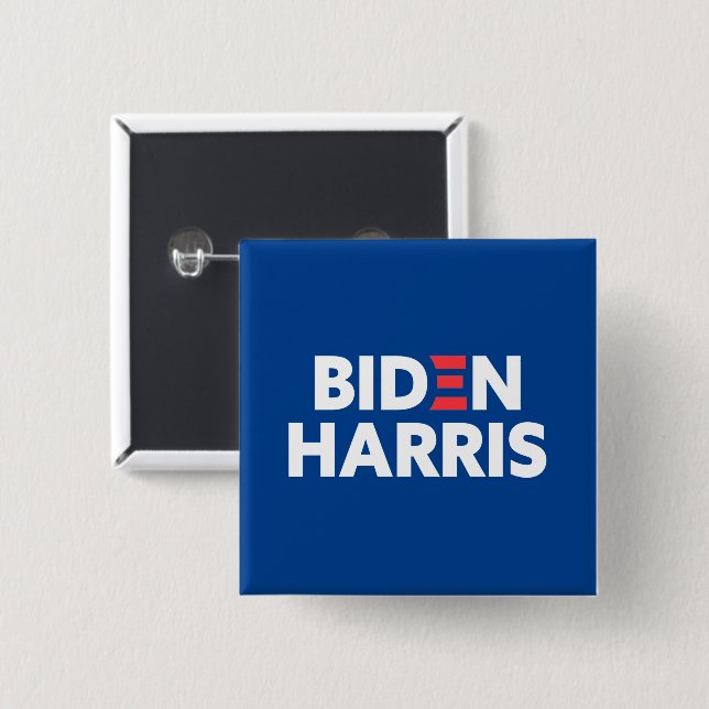 Biden / Harris Val Kampanj Blue Knapp (Framsida & baksida)