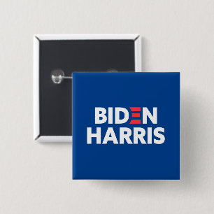 Biden / Harris Val Kampanj Blue Knapp