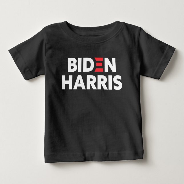 Biden/Harris valstöd Black T Shirt (Framsida)