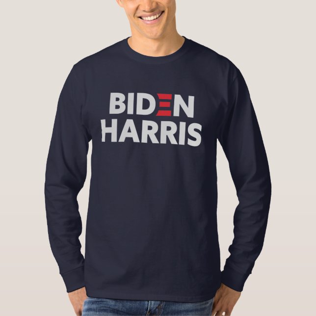 Biden/Harris valstöd - marinblå marsch T Shirt (Framsida)