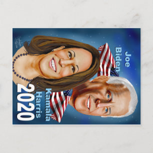 Biden Harris-vykort Vykort