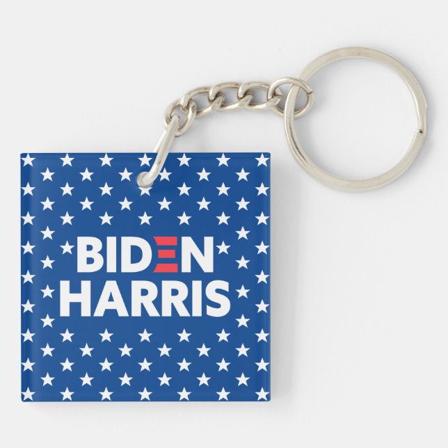 Biden/Harris White Stars Mönster Blue (Baksidan)