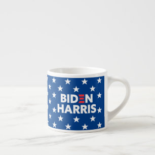 Biden/Harris White Stars Mönster Blue Espressomugg