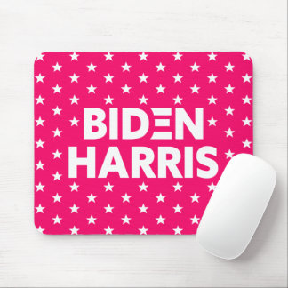 Biden Harris White Stars Mönster Red Rosa Musmatta