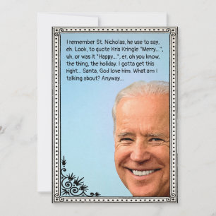 Biden Helgdag-kort för anpassade Julkort