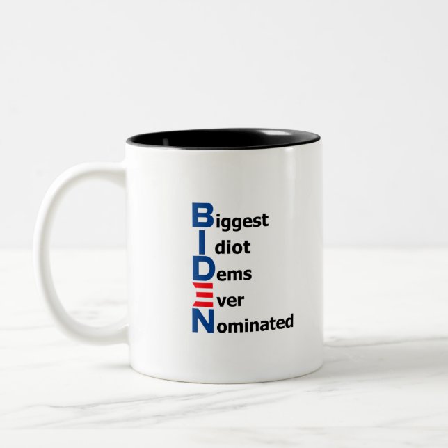 Biden Idiot Mugg 01 (Vänster)
