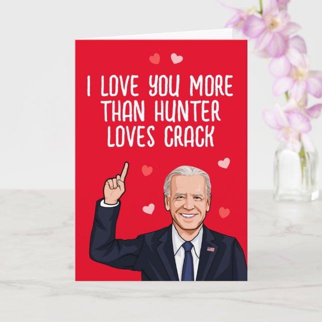 Biden - jag älskar dig mer än vad Hunter älskar cr Kort (Orkide)