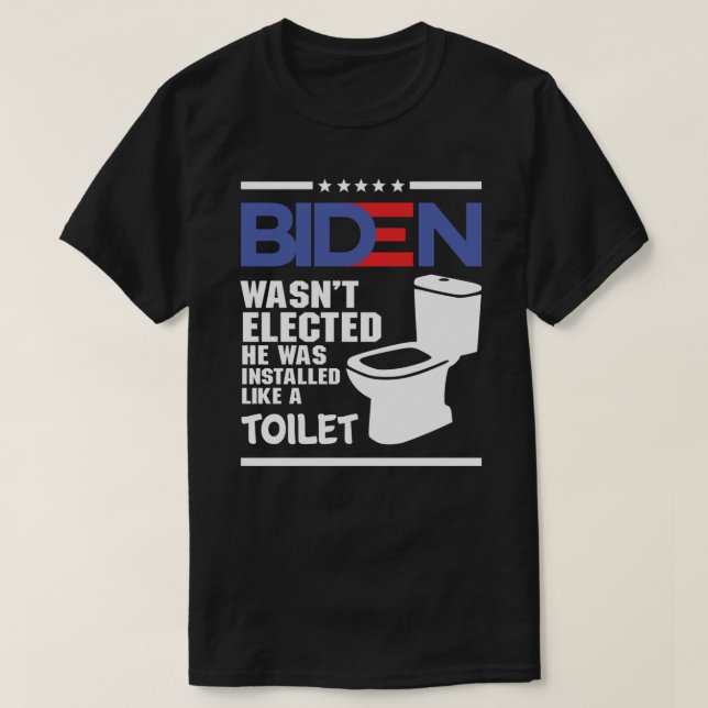 Biden - Joe Biden valdes inte och han installerade T Shirt (Design framsida)