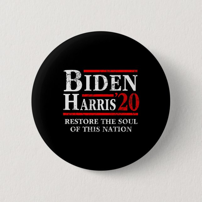 Biden Kamala Harris 2020 återställer denna själ Knapp (Framsida)