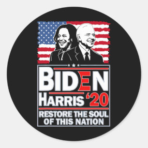 Biden Kamala Harris 2020 För manar Kvinnor i Dam Runt Klistermärke