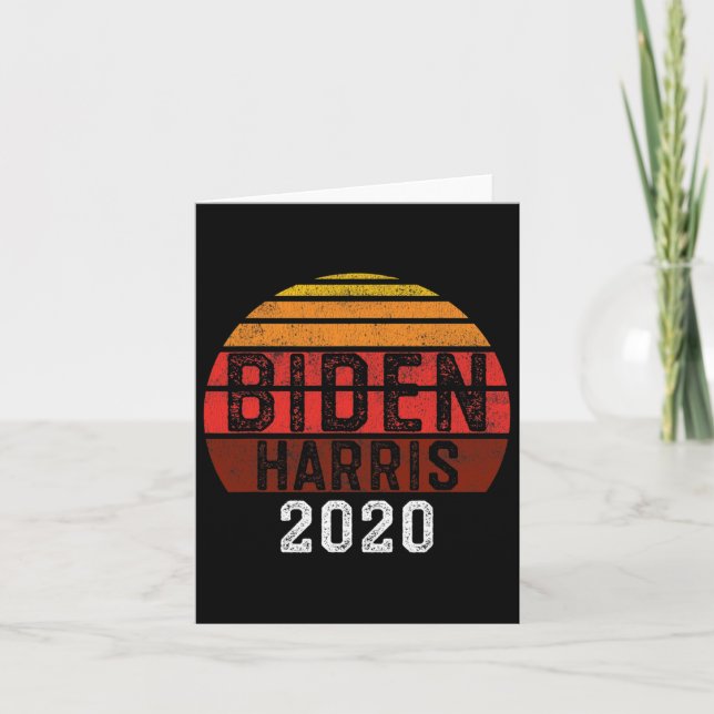 Biden Kamala Harris 2020 Omröstningsresultat Kort (Framsida)