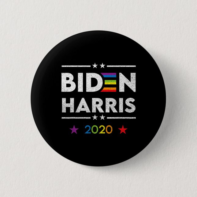 Biden Kamala Harris 2020 Rainbow Gay pride Lgbt El Knapp (Framsida)