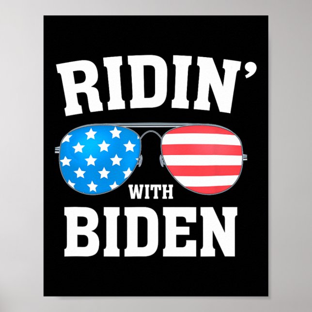 Biden Kamala Harris 2024 - Ridin'With - Liberal Poster (Framsidan)