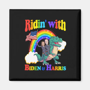 Biden Kamala Harris Shirt Småbarn Kids Dinosaur T- Magnet