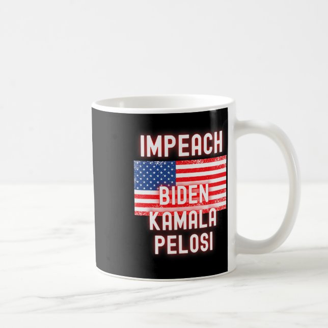 Biden Kamala Pelosi Woke Democrat 2024 Val Go Kaffemugg (Höger)