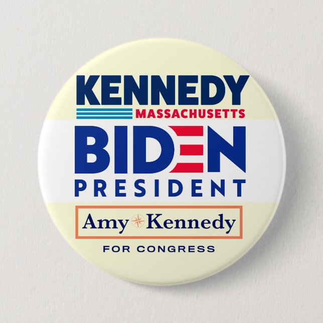 Biden - Kennedy Coattails Knapp (Framsida)