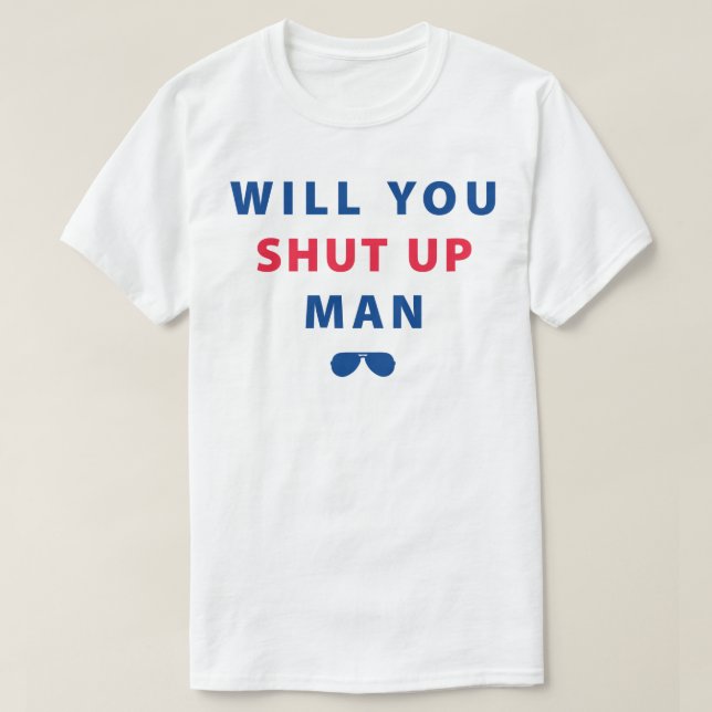 Biden kommer att hålla tyst på mannen t shirt (Design framsida)