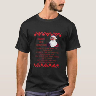 Biden kördes över av ren Carol-sång ful jultröja T Shirt