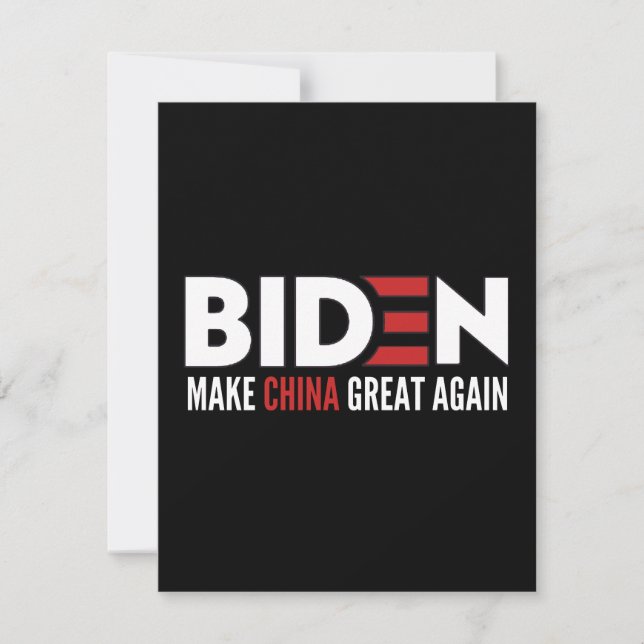 biden Make China Great Again Spara Datumet (Framsida)