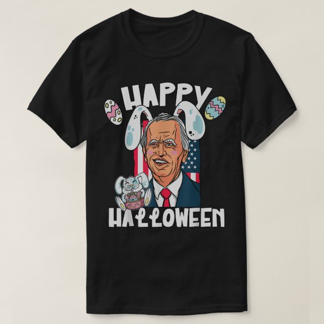 Biden med Påskhare Öron T Shirt (Design framsida)
