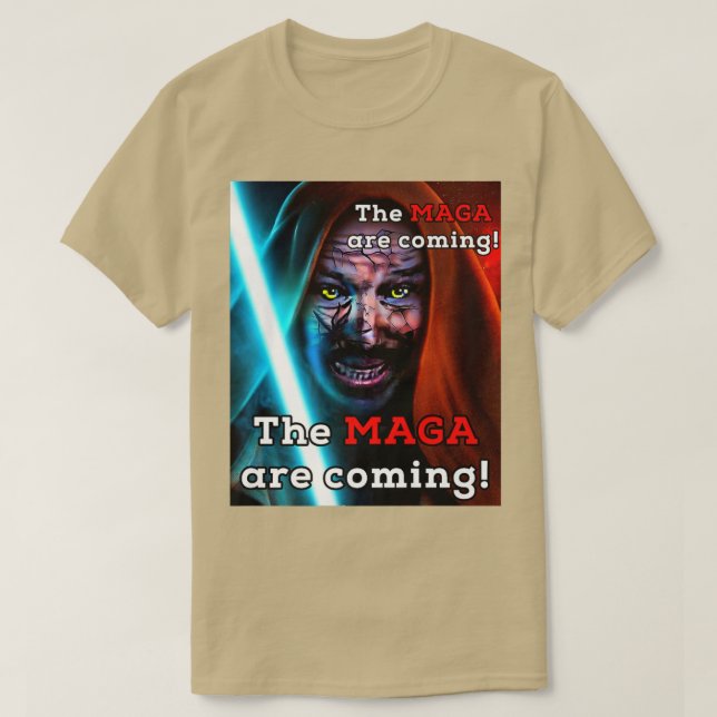 Biden Midnight Ride MAGA Are Coming Adult Costume  T Shirt (Design framsida)