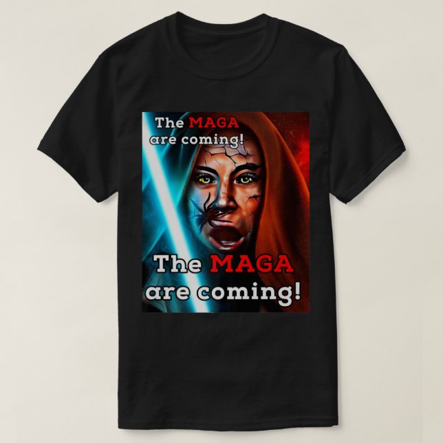 Biden Midnight Ride MAGA Are Coming Adult Costume  T Shirt (Design framsida)