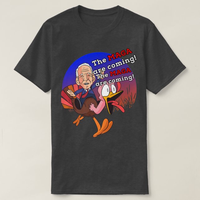 Biden Midnight Ride MAGA kommer med Vuxen Costume T Shirt (Design framsida)