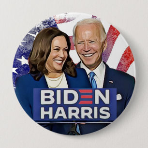 Biden och Harris 2020 Presidentval Knapp