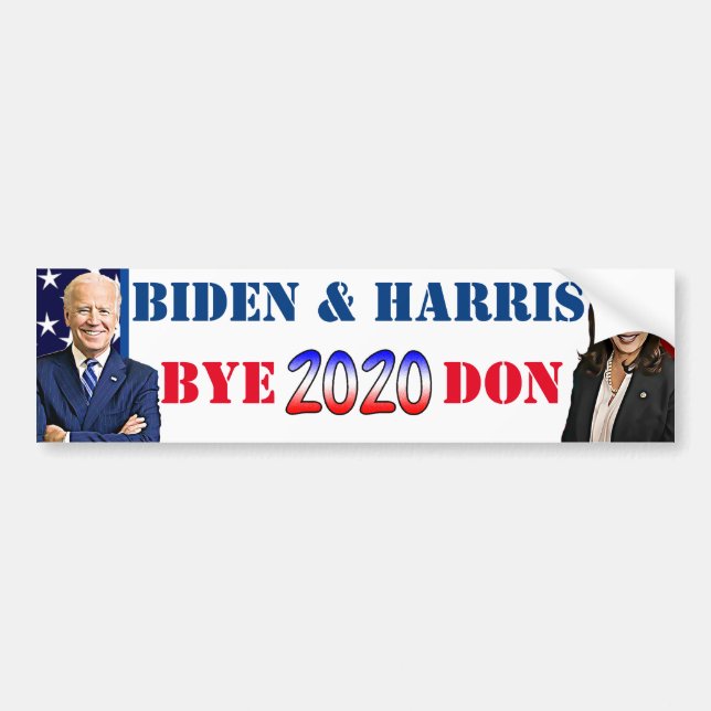 Biden och Harris Adjö-Don Anti Trump Bildekal (Framsidan)