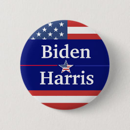 Biden och Harris American Flagga 2020 Knapp