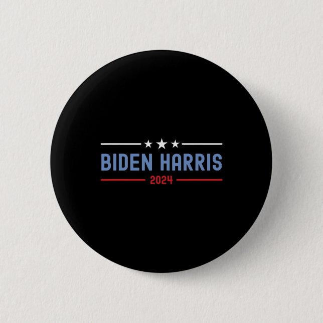 Biden och Harris Voting 2024 Presidentval 2024 Knapp (Framsida)