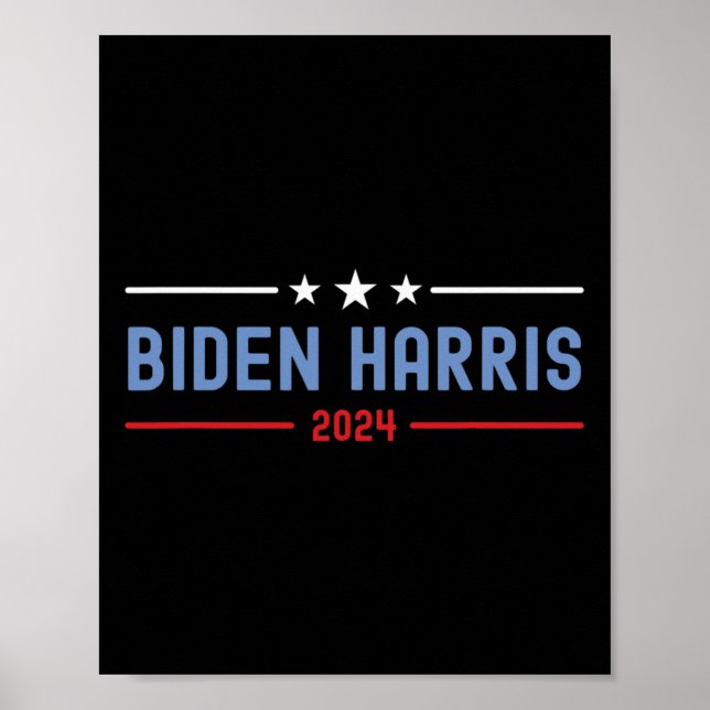 Biden och Harris Voting 2024 Presidentval 2024 Poster (Framsidan)