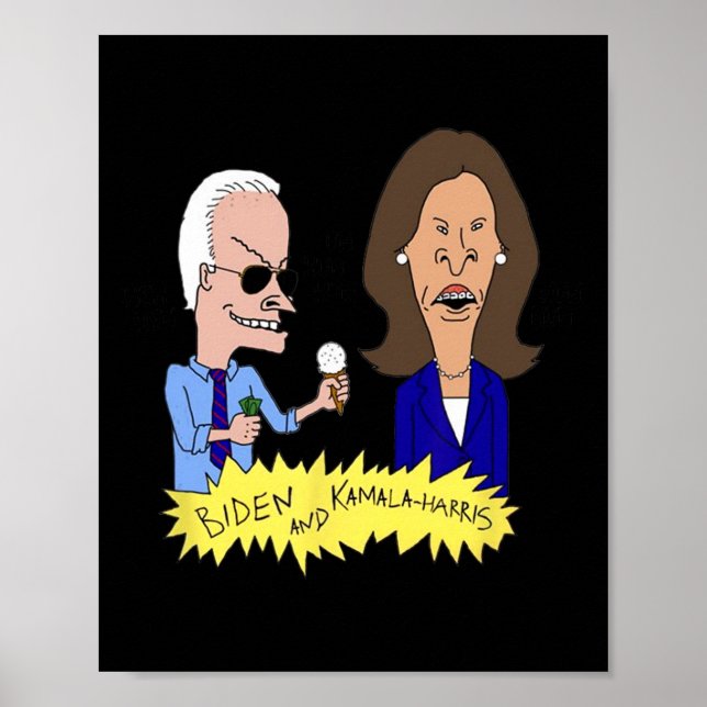Biden och Kamala-harris Parody Poster (Framsidan)