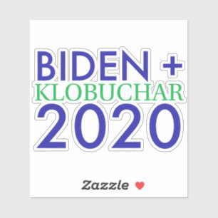 Biden och Klobuchar 2020 Vinyl Sticker Klistermärken