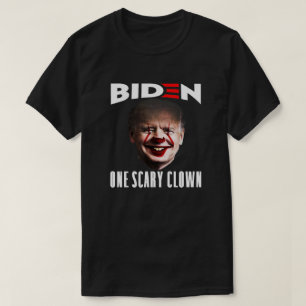 Biden One Scary Clown   Anti Joe Biden Mörk T Shirt