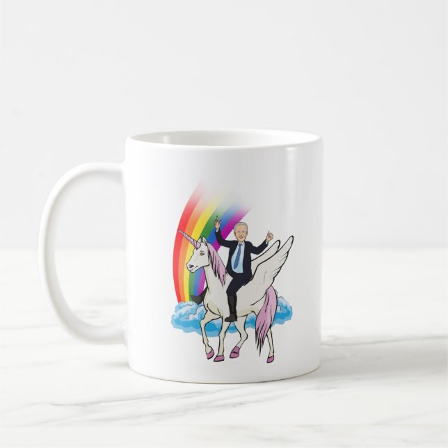 Biden på Unicorn Kaffemugg (Vänster)