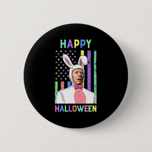 Biden Påsk Happy halloween Bunny Joe Påsk Flagga Knapp
